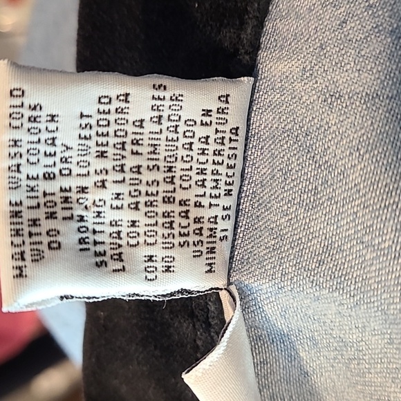 Vintage Shirt Velvet Collared Western Bohemian 90s Country Chambray Denim Medium - Picture 9 of 9